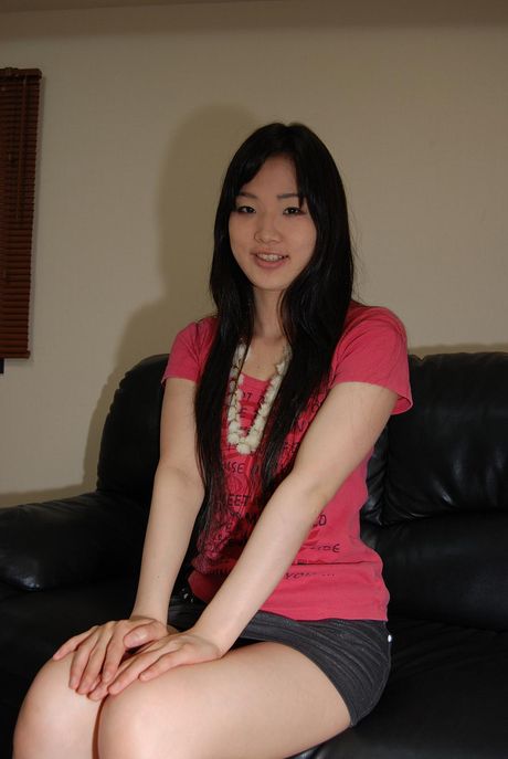 Tender teen Aika Tanuma sucking a hard cock then take it inside her pussy to please it more.